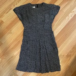 Vintage 1980s Karin Stevens Print Summer Dress